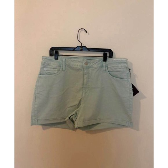 Women's Mint Jean Shorts - Picture 1 of 6